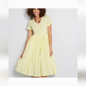 Modcloth Fabulous Fit & Flare Shirt Dress in Women 10